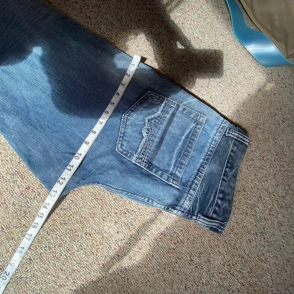 Flypaper Jeans Boot Cut Dark Washed Cotton Blue Pockets Mens Size W34xL32 - Picture 4 of 9